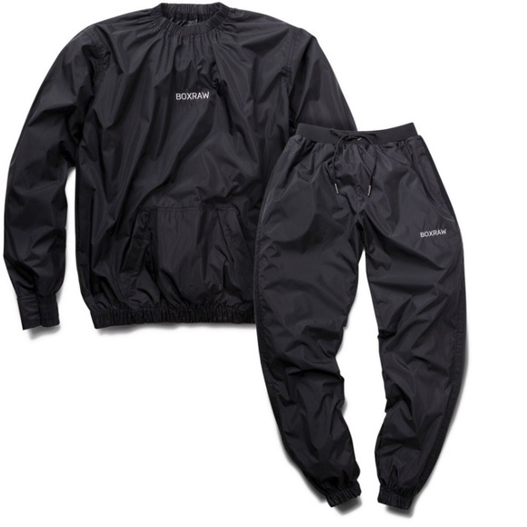 BOXRAW Hagler Professional Sauna Suit 1.0 Top & Bottoms Weight Loss Sweat Suit - Picture 3 of 4